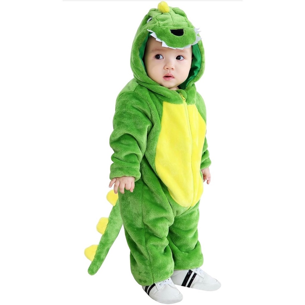 Infant Toddler Kid Halloween Cosplay Costume Kids' Animal Green Dinosaur Outfit